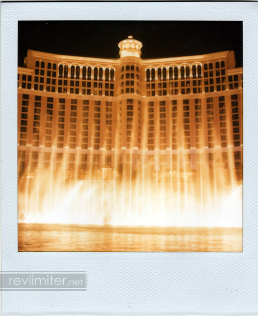 ... and with the fountain show playing. Maybe my favorite Polaroid ever.