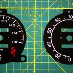 Recalibrated speedo (left) vs stock calibration (right)