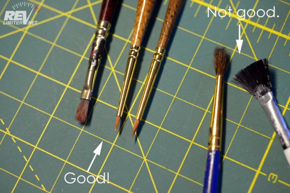 Use good art brushes. Leave the crappy ones in a drawer. 