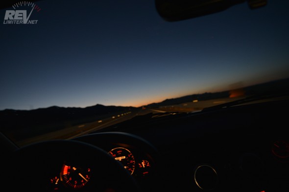 Sunset. Still driving. 