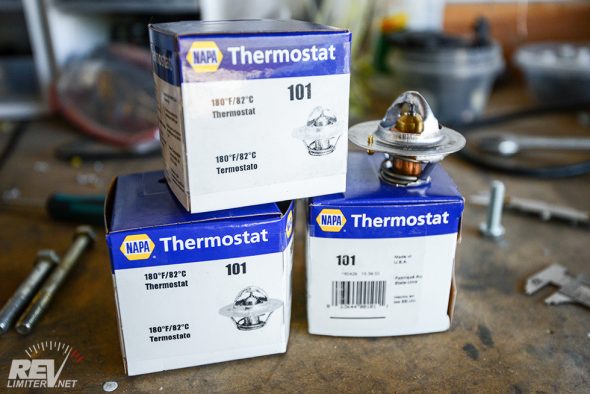 Pile of thermostats.