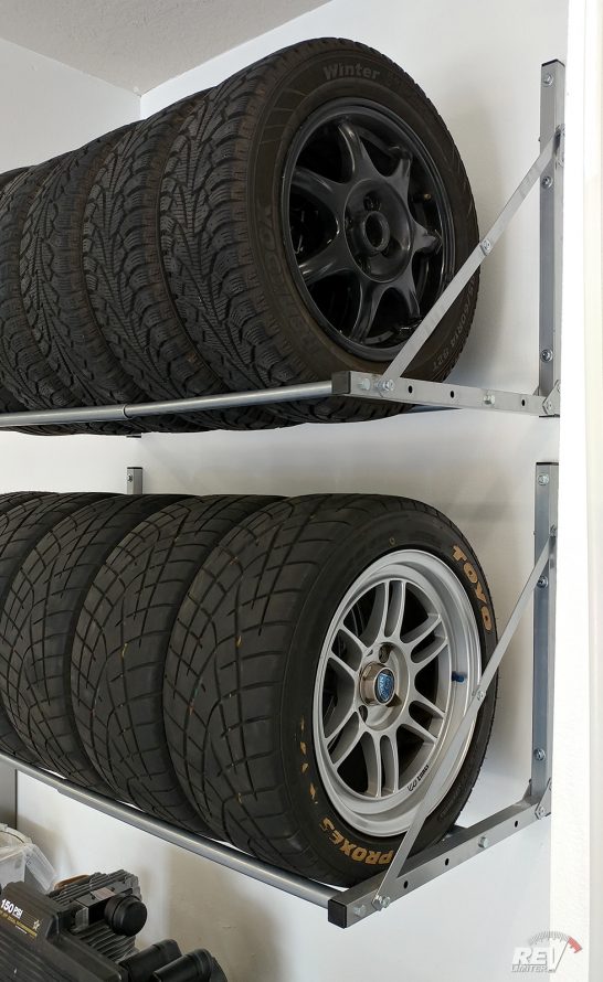 Tire storage detail.