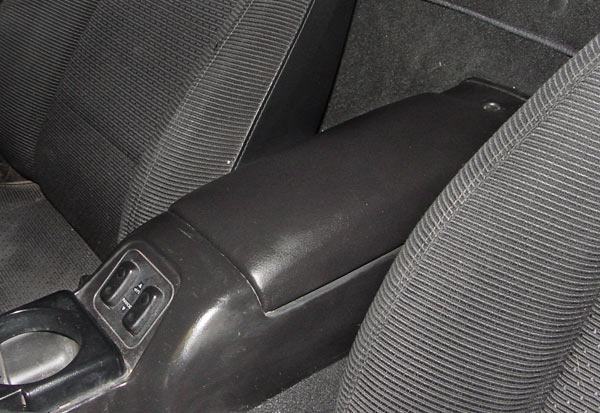 Installed leather lid armrest cover