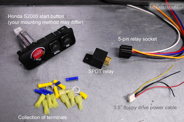 revlimiter.net - S2000 Starter Button (98-05 Version) double pole relay diagram 