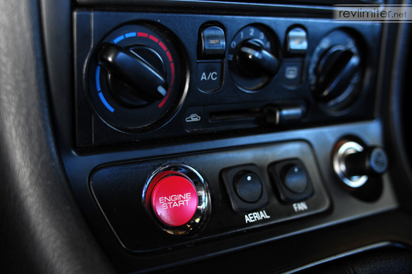 Close-up of S2000 Start Button