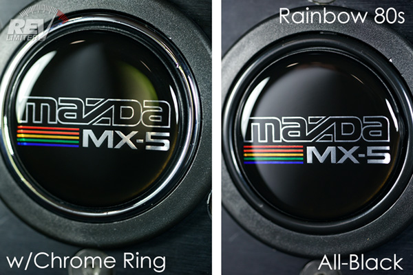 Rainbow 80s Horn Button