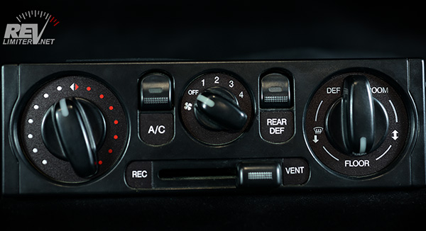 Roadster HVAC panel